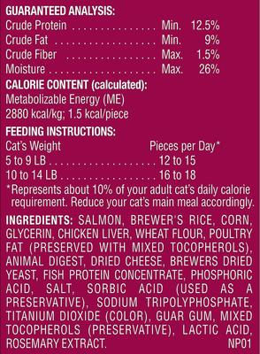 Show full view: Rachael Ray Nutrish Soft Spots Salmon Soft & Savory Cat Treats, 2.5-oz pouch, 2.5-oz pouch, bundle of 2 slide 4 of 6