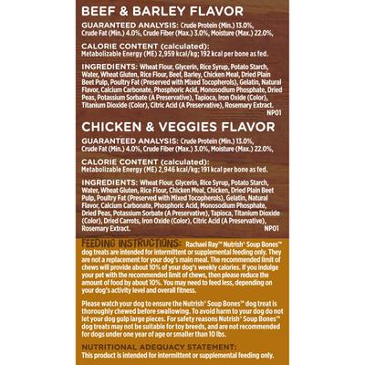 Show full view: Rachael Ray Nutrish Soup Bones Long Lasting Chews Variety Pack Dog Treats, 22 Count slide 8 of 13