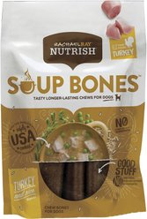 Rachael Ray Nutrish Turkey & Rice Flavor Soup Bones Dog Treats, 12.6-oz bundle