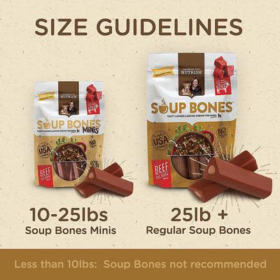 Show full view: Rachael Ray Nutrish Turkey & Rice Flavor Soup Bones Dog Treats, 12.6-oz bundle slide 6 of 10