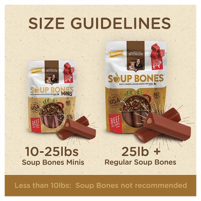 Show full view: Rachael Ray Nutrish Turkey & Rice Flavor Soup Bones Dog Treats, 6.3-oz bag slide 6 of 11