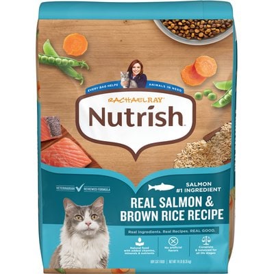 Rachael Ray Nutrish Rachael Ray Nutrish Whole Health Blend Salmon & Brown Rice Recipe Dry Cat Food, 28-lb bundle