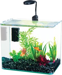 Radius Curved Corner Glass Aquarium Kit, Black, 3.4 gal