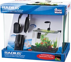 Radius Curved Corner Glass Aquarium Kit, Black, 3.4 gal slide 2 of 3