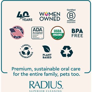 RADIUS Lush & Plush Dog & Cat Toothbrush