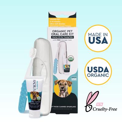 Show full view: RADIUS Organic Puppy Dog Dental Solutions Kit slide 1 of 10