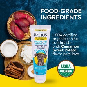 RADIUS USDA Organic Dog Toothpaste, 3-oz bottle