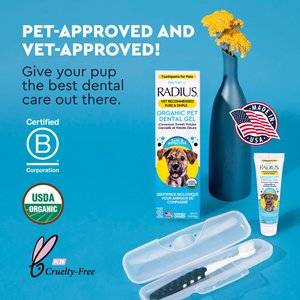 RADIUS USDA Organic Dog Toothpaste, 3-oz bottle