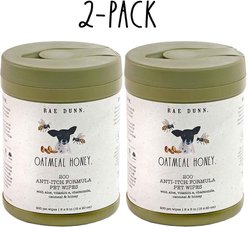 Rae Dunn Anti-Itch Formula Cannister Dog Wipes, 200 count, 2 pack