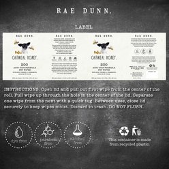 Rae Dunn Anti-Itch Formula Cannister Dog Wipes, 200 count, 2 pack slide 2 of 8