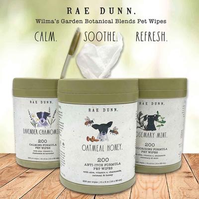Show full view: Rae Dunn Anti-Itch Formula Cannister Dog Wipes, 200 count, 2 pack slide 7 of 8