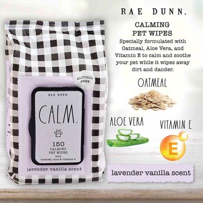 Show full view: Rae Dunn CALM. Calming Dog Wipes, 150 count, 2 pack slide 4 of 8