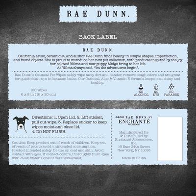 Show full view: Rae Dunn FRESH. Deodorizing Dog Wipes, 150 count, 2 pack slide 2 of 7