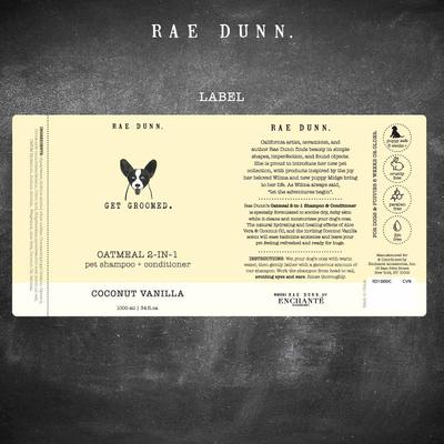 Show full view: Rae Dunn Get Groomed. Oatmeal 2-in-1 Dog Shampoo & Conditioner, 1000-mL bottle, 2 count slide 2 of 7