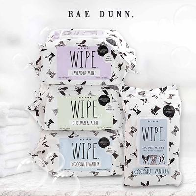 Show full view: Rae Dunn WIPE. Aloe & Vitamin E Coconut Vanilla Scent Dog Wipes, 150 count, 2 pack slide 6 of 7
