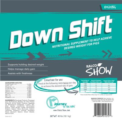 Show full view: Ralco Show Down Shift Swine Supplement, 40-lb bag slide 2 of 2