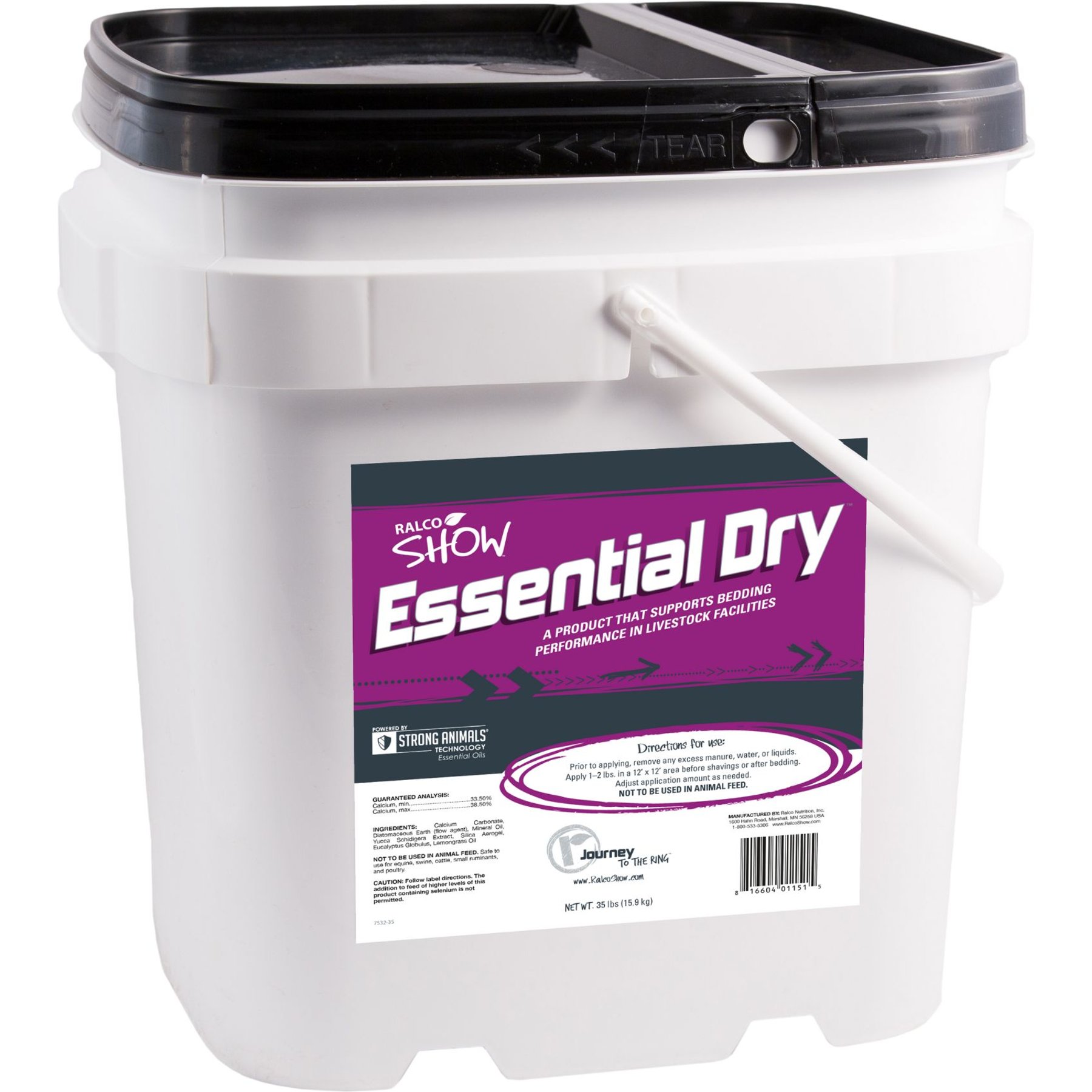 Ralco Show Essential Dry Farm Animal Fly & Insect Control, 35-lb pail