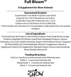 Ralco Show Full Bloom Livestock Supplement, 25-lb bag slide 2 of 2