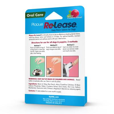 Show full view: Ramard Plaque Re-Lease Dental Health Dog Supplement, 31 count slide 3 of 5