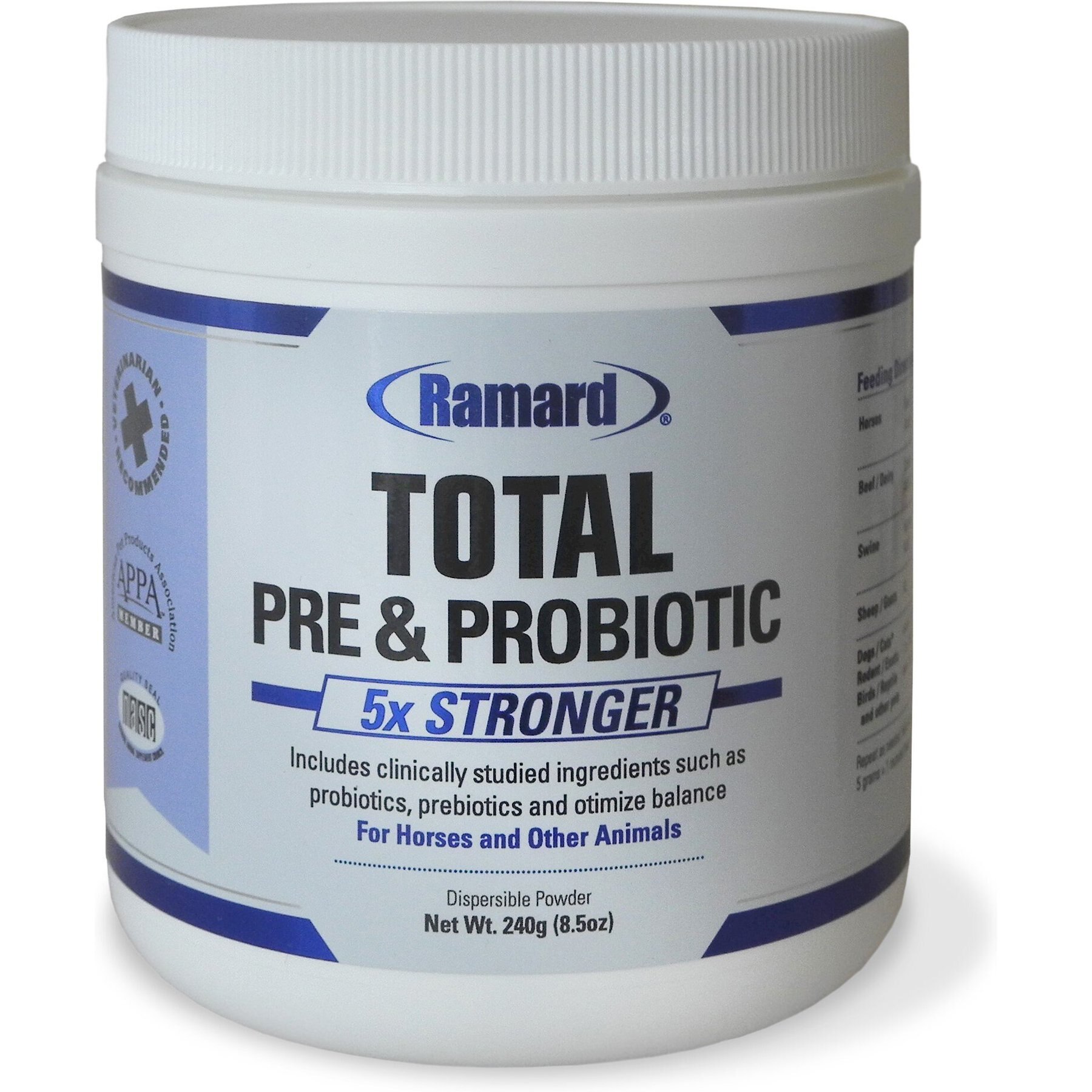 Ramard Total Pre & Probiotic Digestive Horse Supplement, 8.5-oz jar