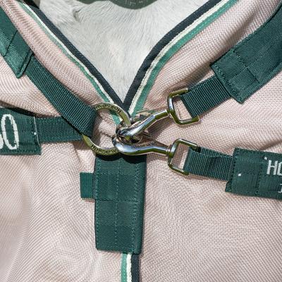 Show full view: Rambo Flybuster Vamoose No Fly Zone Horse Fly Sheet, Oatmeal/Sage, 75-in slide 3 of 5