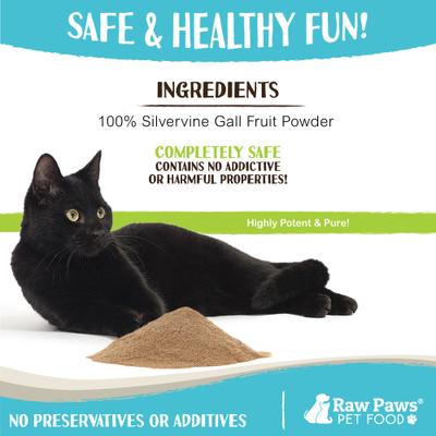 Show full view: Raw Paws All-Natural Silvervine Powder for Cats, 2.6-oz jar slide 5 of 6