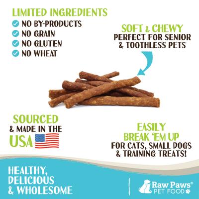 Show full view: Raw Paws Chicken Grain-Free Jerky Sticks Dog & Cat Treats, 6-oz bag slide 3 of 8