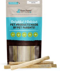 Raw Paws Compressed Rawhide Stick Dog Chews, 10-in, 5 count