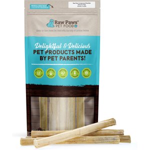 Raw Paws Compressed Rawhide Stick Dog Chews, 10-in, 5 count