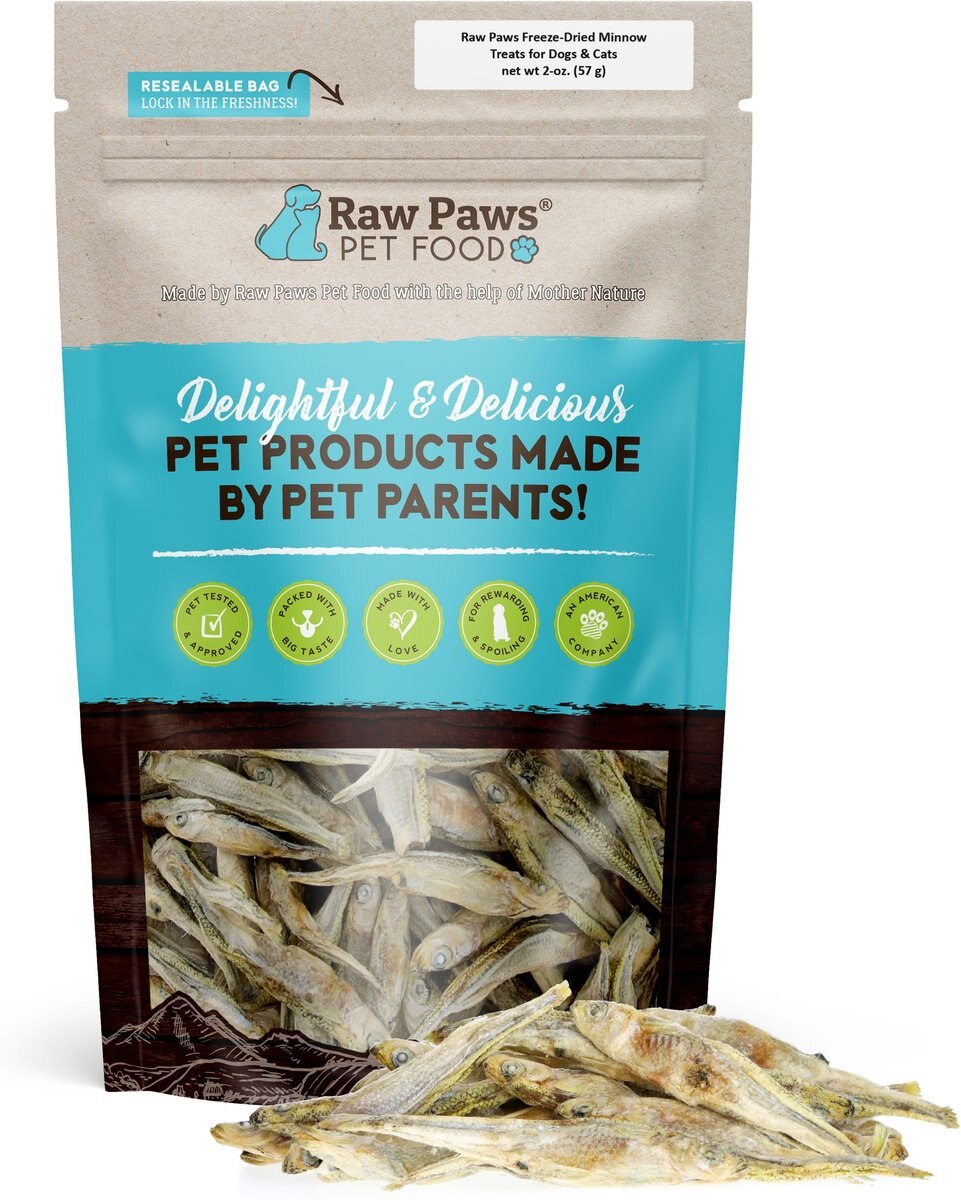 Raw Paws Freeze-Dried Smelt Minnows Raw Dog & Cat Treats