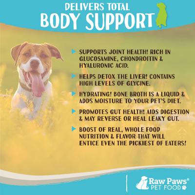 Show full view: Raw Paws Grass-Fed Beef Bone Broth Powder for Dogs & Cats, Pet Supplement & Grain-Free Food Topper, 6-oz jar slide 6 of 8