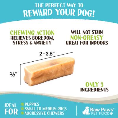 Show full view: Raw Paws Himalayan Yak Dog Chews, Small, 10 count slide 4 of 9