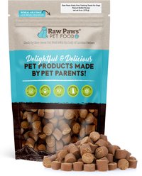 Raw Paws Peanut Butter Chicken-Free Adult Soft & Chewy Training Dog Treats, 6-oz bag