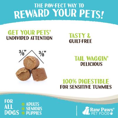 Show full view: Raw Paws Peanut Butter Chicken-Free Adult Soft & Chewy Training Dog Treats, 6-oz bag slide 4 of 7