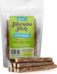Raw Paws Silvervine Sticks Cat Chew Toy, 30 count