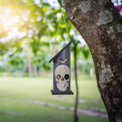 RCS Gifts Charley Harper Wrented Bird House, Gray slide 2 of 2