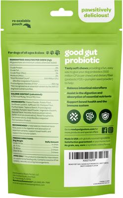 Show full view: Ready Pet Go Good Gut Probiotic Dog Supplement, 90 Count slide 3 of 10