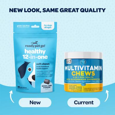 Show full view: Ready Pet Go Healthy 12-in-One Dog Supplement, 90 Count slide 9 of 11