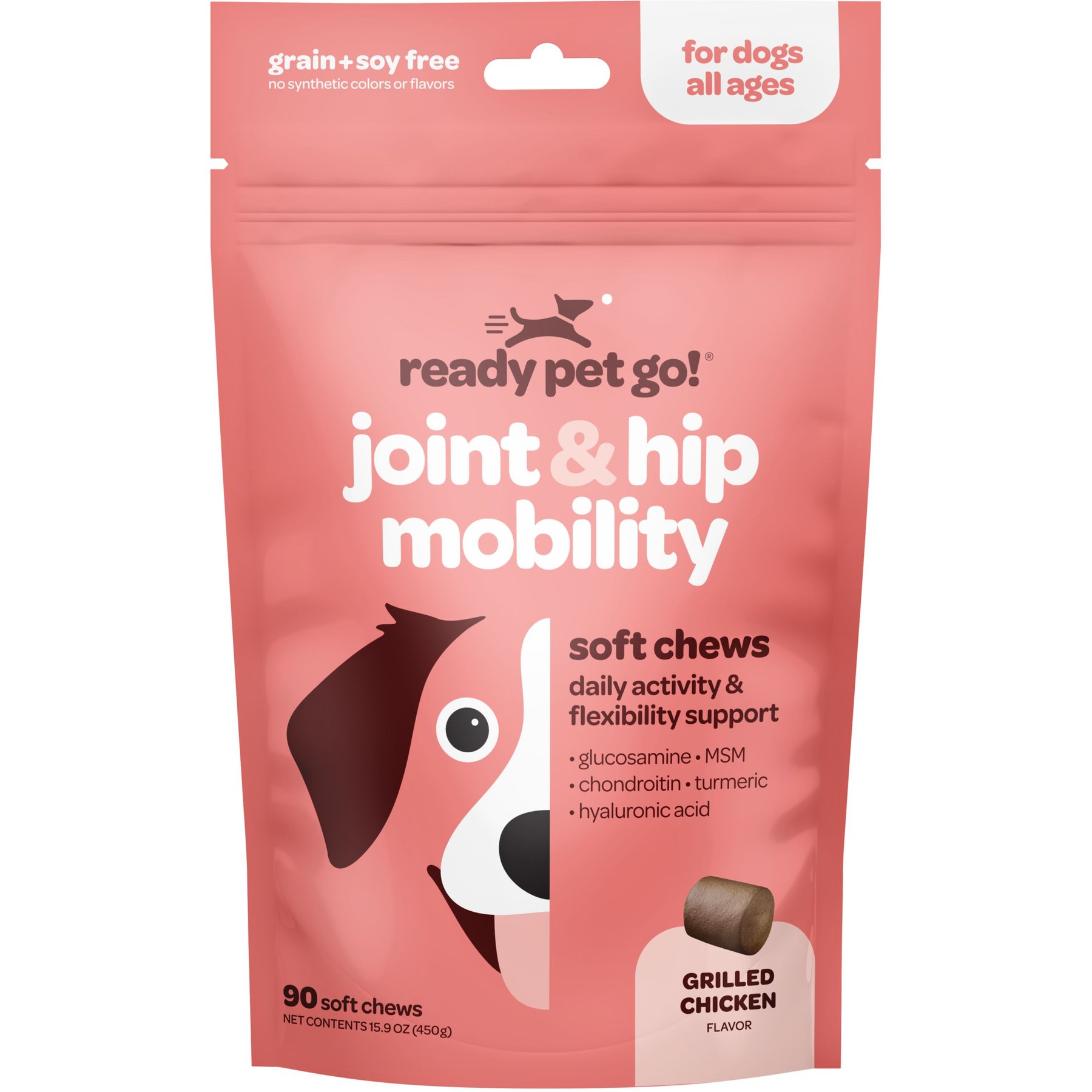 Ready Pet Go Joint & Hip Dog Supplement, 90 Count