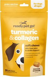Ready Pet Go Turmeric & Collagen Dog Supplement, 90 Count