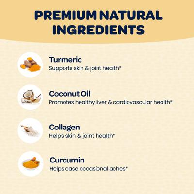 Show full view: Ready Pet Go Turmeric & Collagen Dog Supplement, 90 Count slide 5 of 10