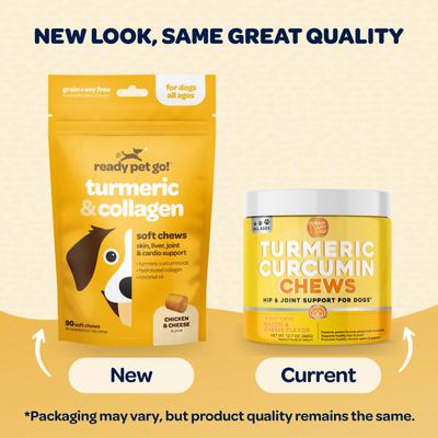 Show full view: Ready Pet Go Turmeric & Collagen Dog Supplement, 90 Count slide 9 of 10