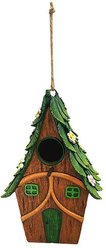 Red Carpet Studios Bird House, 9-in, Brown & green slide 1 of 2