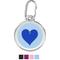 Show in main carousel: Red Dingo 2 Toned Heart Stainless Steel Personalized Dog & Cat ID Tag, Blue, Small slide 1 of 7