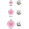 Show in main carousel: Red Dingo 2 Toned Heart Stainless Steel Personalized Dog & Cat ID Tag, Pink, Small slide 6 of 7