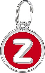 Red Dingo Alphabet Stainless Steel Personalized Dog & Cat ID Tag, Letter Z, Medium