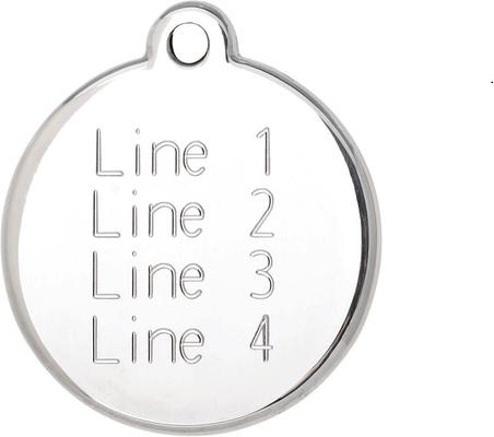 Show full view: Red Dingo Alphabet Stainless Steel Personalized Dog & Cat ID Tag, Letter Z, Medium slide 4 of 8