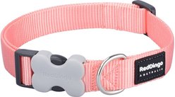 Red Dingo Bucklebone Classic Pastel Nylon Dog Collar, Orange, Small: 9.5 to 14-in neck, 5/8-in wide