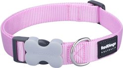 Red Dingo Bucklebone Classic Pastel Nylon Dog Collar, Pink, Medium: 12.5 to 18.5-in neck, 4/5-in wide