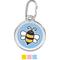 Show in main carousel: Red Dingo Bumble Bee Stainless Steel Personalized Dog & Cat ID Tag, Light Blue, Medium slide 1 of 7